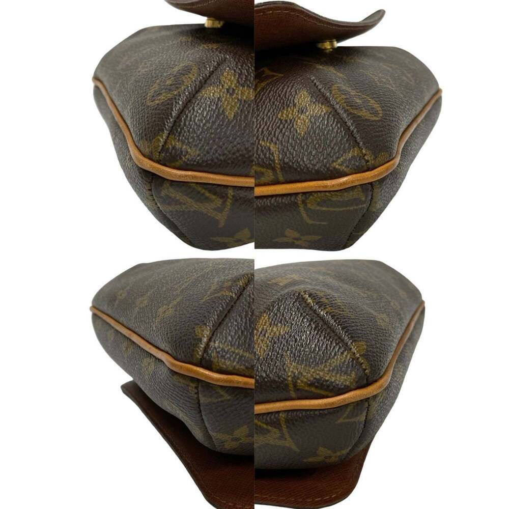 LOUIS VUITTON Brown Monogram Leather Pochette Shoulder Bag - Picture 7 of 9